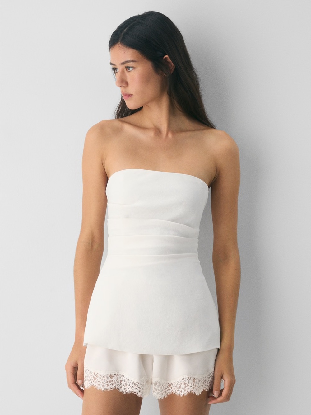 NWT - Aritzia Lilou Tube Top - Crepette - White - Medium